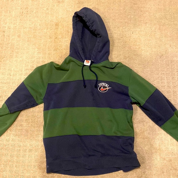 Supreme x Nike パーカー 緑と紺　XL nike x supreme | Jackets & Coats | Nike X Supreme Hoodie Navy Blue